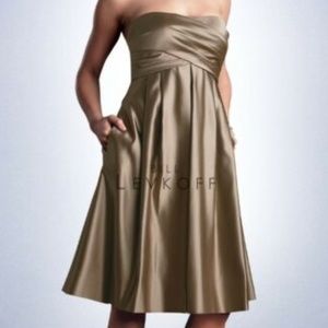 Bill Levkoff Strapless Dress with Pockets!